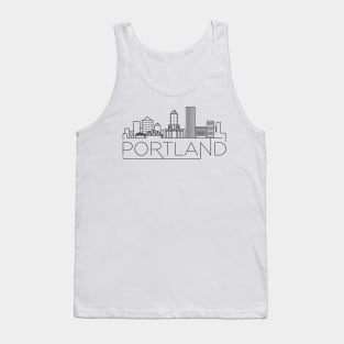 Portland Minimal Skyline Tank Top